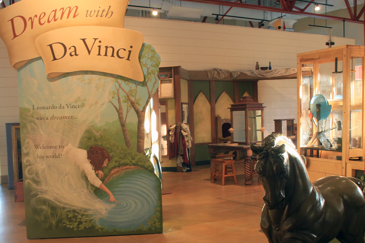 overview of Dream with Da Vinci exhibit